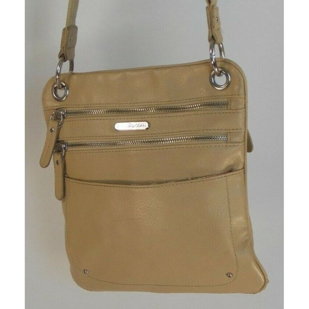 TYLER RODAN Cross Body Beige Faux Leather